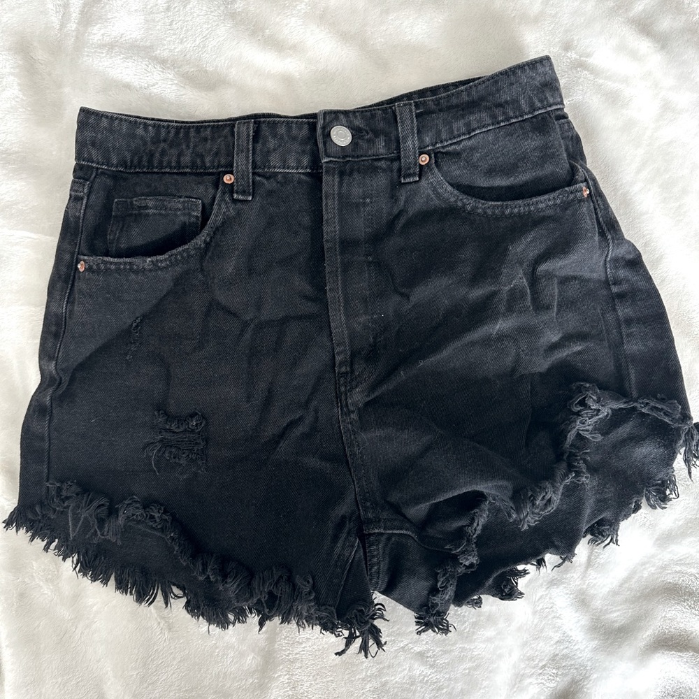 Wild Fable Distressed Black Shorts